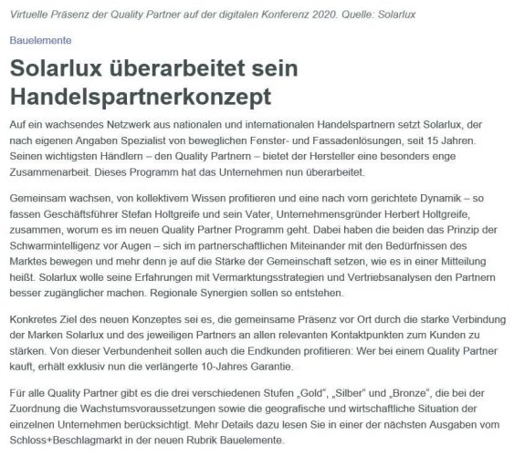 fenster-tueren-technik.de | Onlineplattform der Fachzeitschrift B&T Bauelement und Technik | Ausgabe 10.12.2021