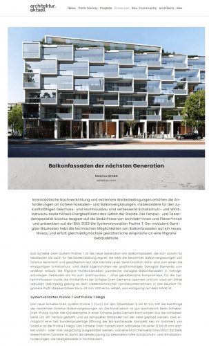 Solarlux Balkonfassaden Proline Architektur Aktuell