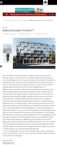 Proline T - DB Bauzeitung