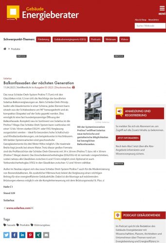 Proline T - Geb-Info