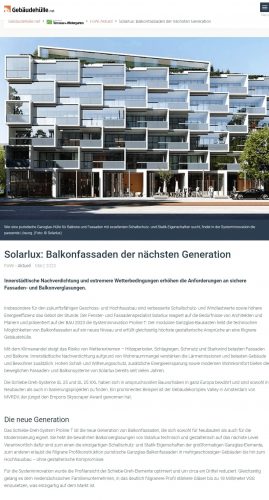 Solarlux Balkonfassaden Proline Gebäudehülle.de