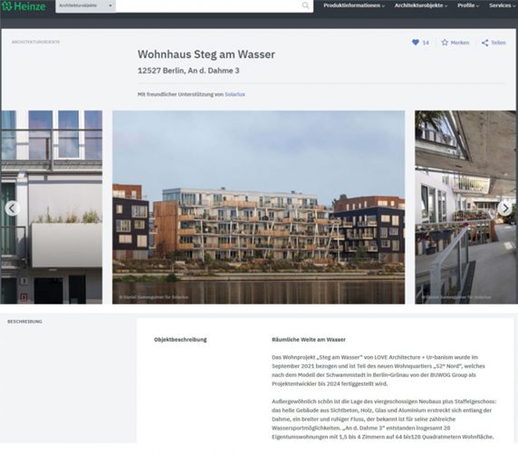 Solarlux - Wohnhaus „Steg am Wasser“ von LOVE Architecture + Urbanism